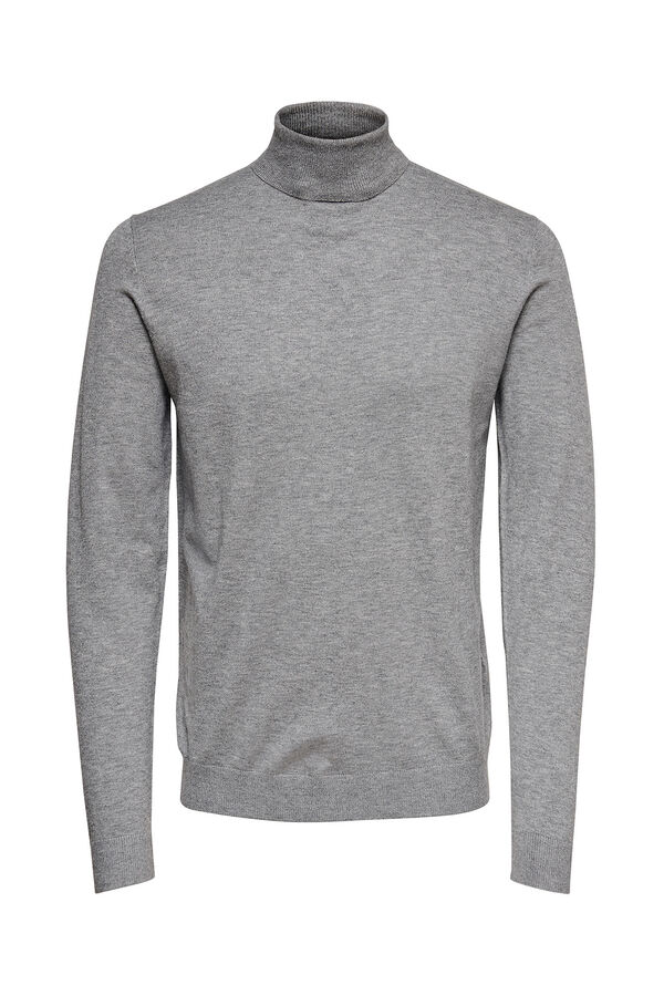 Only & Sons Jersey cuello vuelto gris