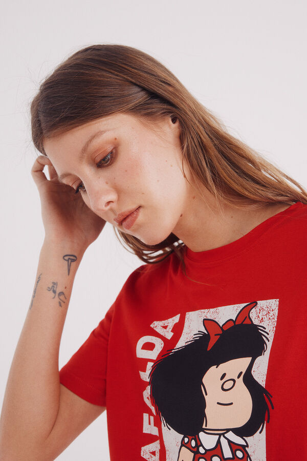 Springfield Camiseta "Mafalda" rojo