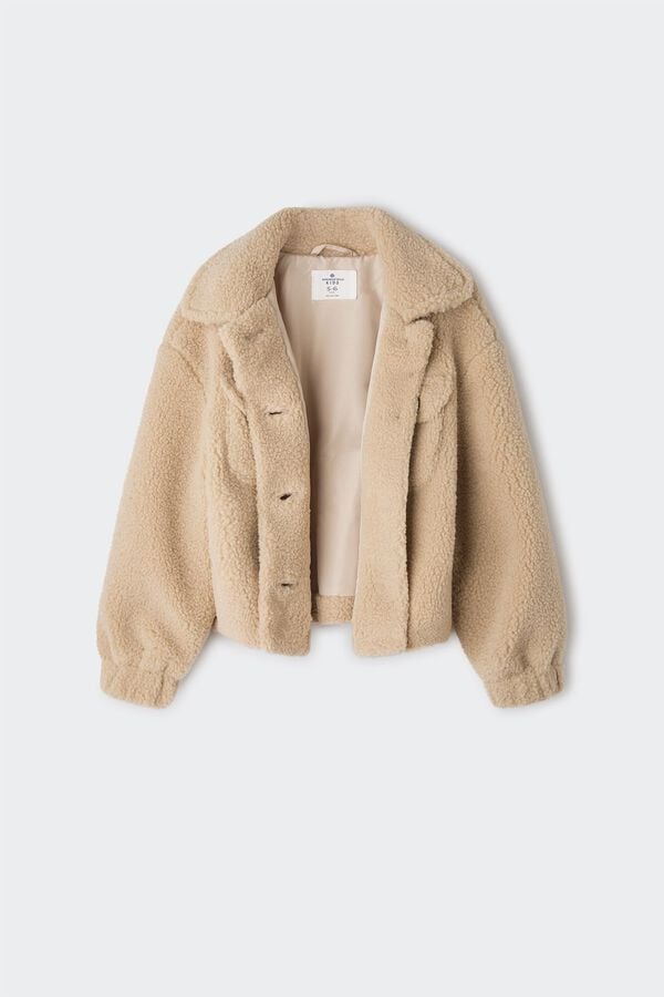 Springfield Kids Casaco trucker borrego menina vison