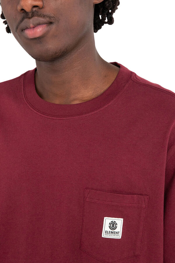 Element Basic Pocket - Camiseta para Hombre rojo