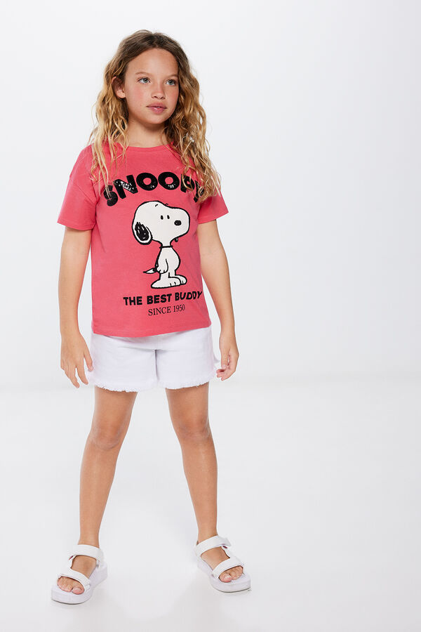 Springfield Kids Camiseta Snoopy ni&ntilde;a rosa