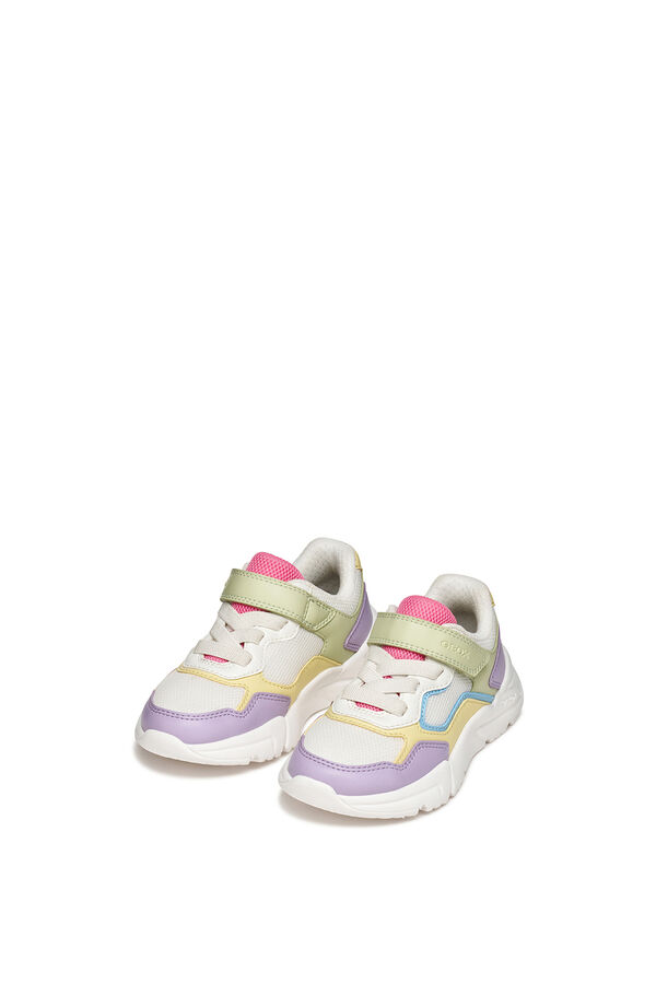 Geox T&ecirc;nis com efeito de pele branco