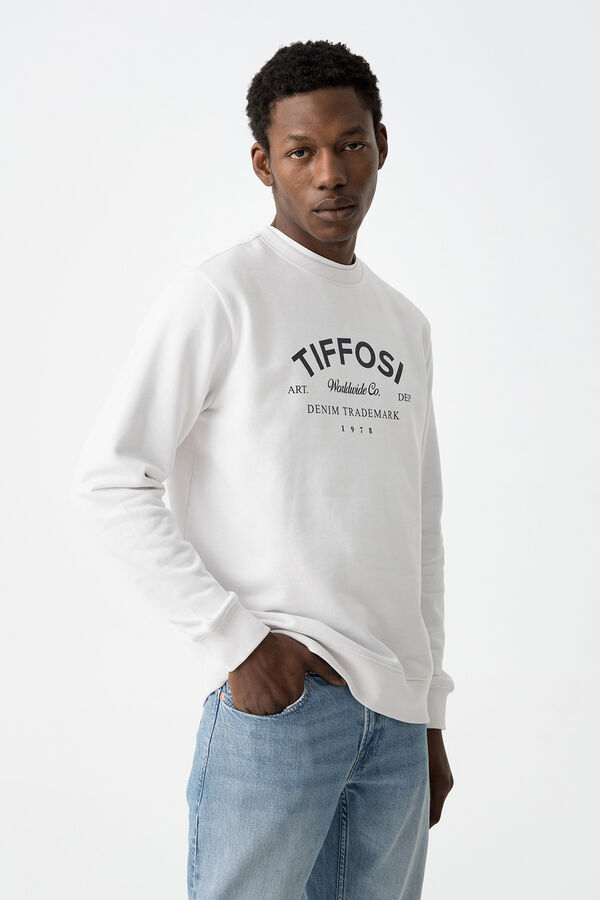 Tiffosi Sudadera Estampada blanco
