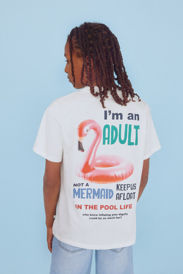 Springfield Kids Camiseta infantil de flamenco bege