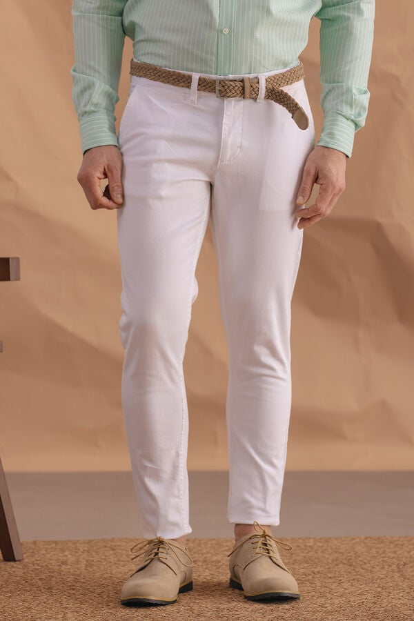 Celopman Chino Skinny blanco