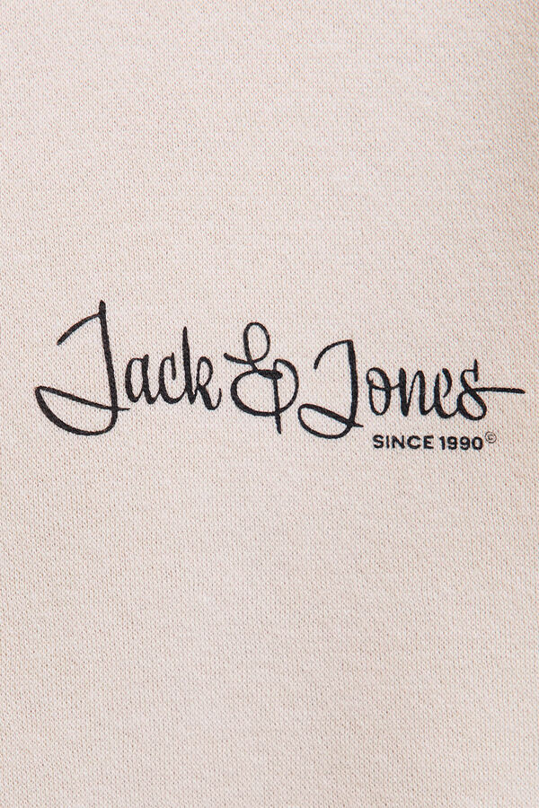 Jack & Jones Sudadera capucha logo gris