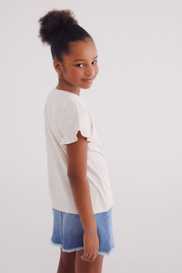 Springfield Kids Camiseta Nice Things ni&ntilde;a blanco