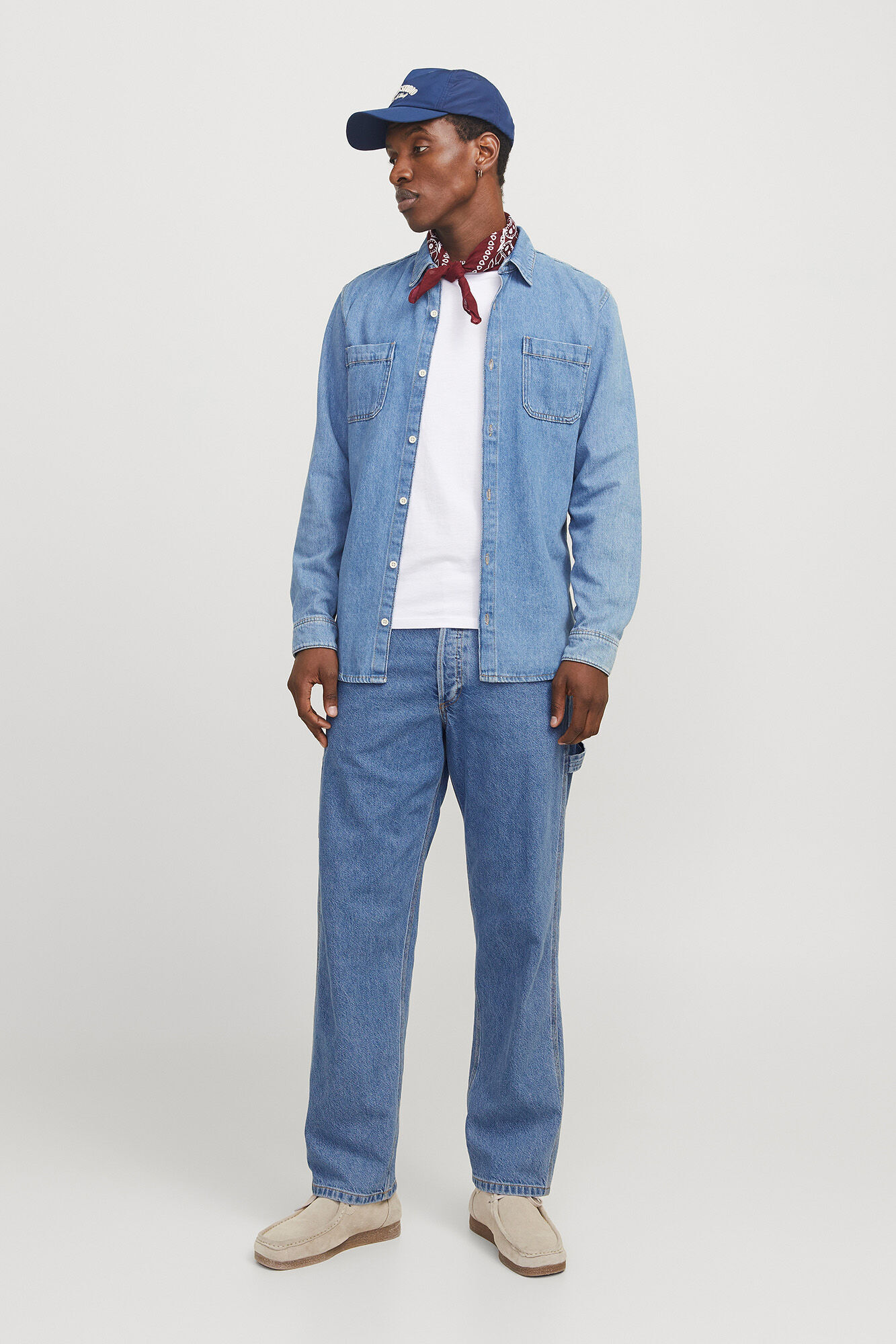 Jack & Jones Cal&ccedil;a jeans de carpinteiro folgada