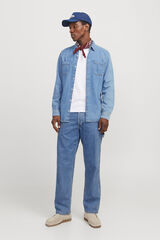 Jack & Jones Calça jeans de carpinteiro folgada azul