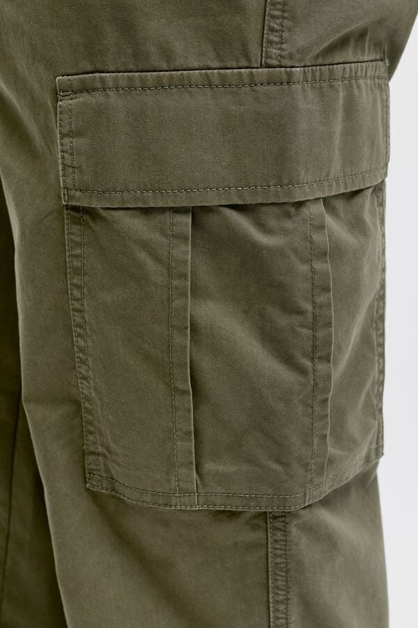 JJ REBEL Cal&ccedil;a cargo 100% algod&atilde;o verde