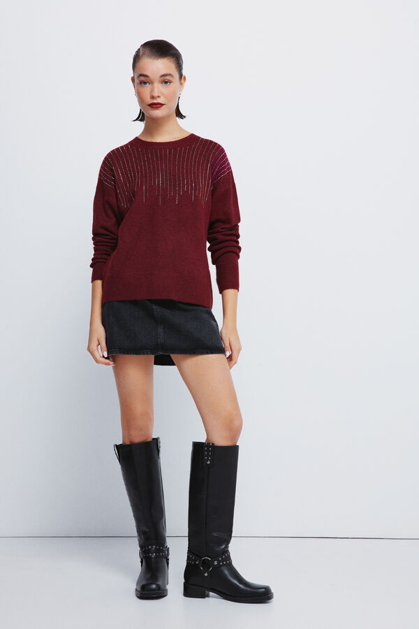 Springfield Jersey cristales fantas&iacute;a burdeos