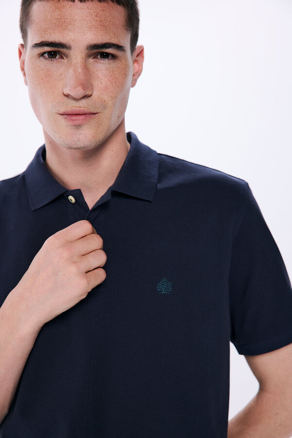 Springfield Polo piqu&eacute; b&aacute;sico regular fit azul