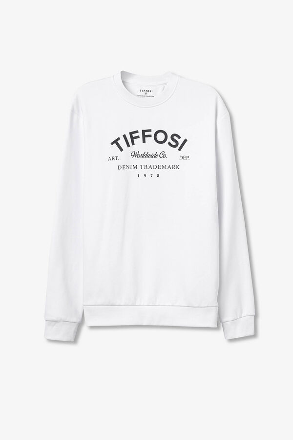 Tiffosi Sudadera Estampada blanco