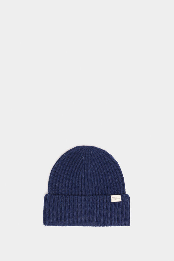 Springfield Gorro punto neps azul oscuro