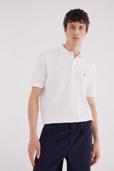 Springfield Polo piqu&eacute; b&aacute;sico regular fit branco