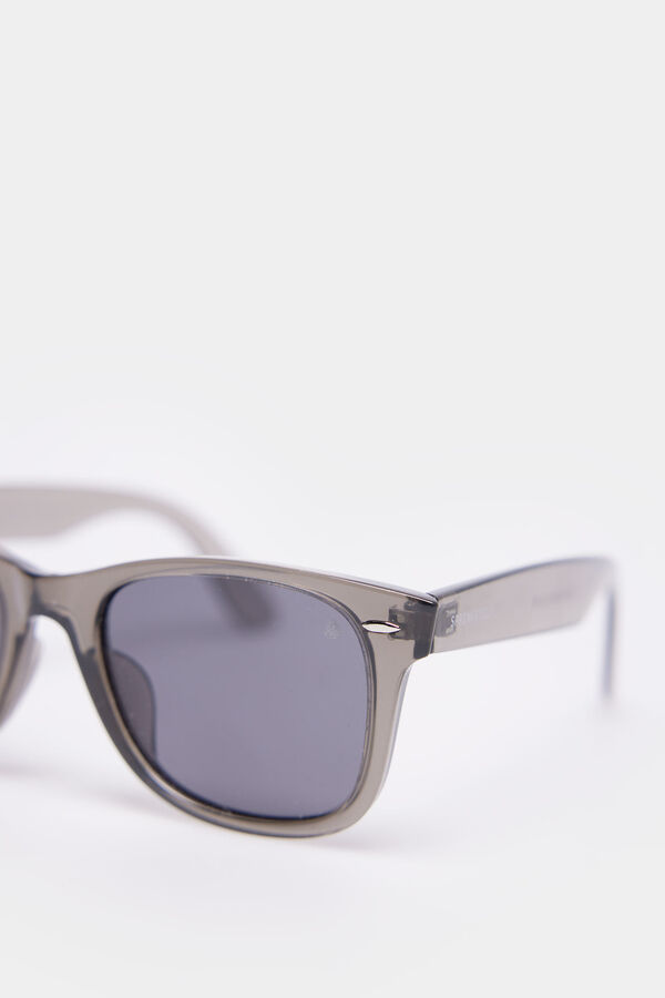 Springfield Gafas de sol pasta cl&aacute;sica gris trasl&uacute;cido gris