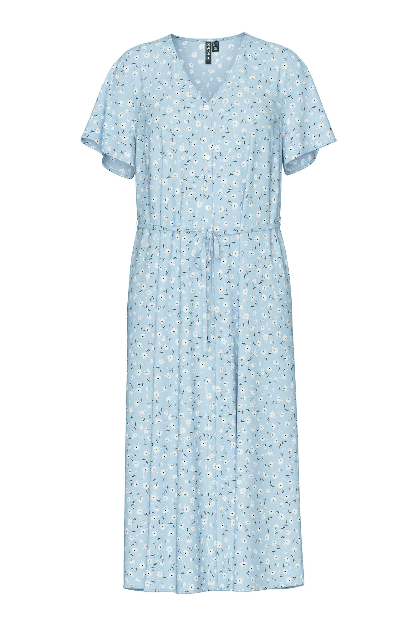 Pieces Vestido midi floral