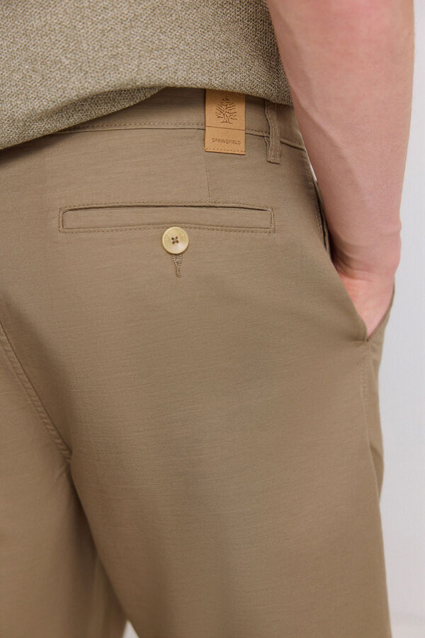 Springfield Bermuda t&eacute;cnica wide & relaxed fit kaki