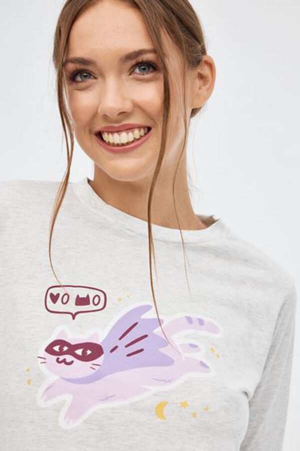 Inside Conjunto Pijama Mujer gris