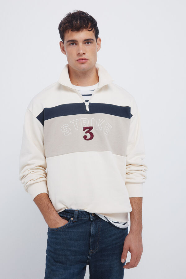 Springfield Sudadera strike 3 blanco