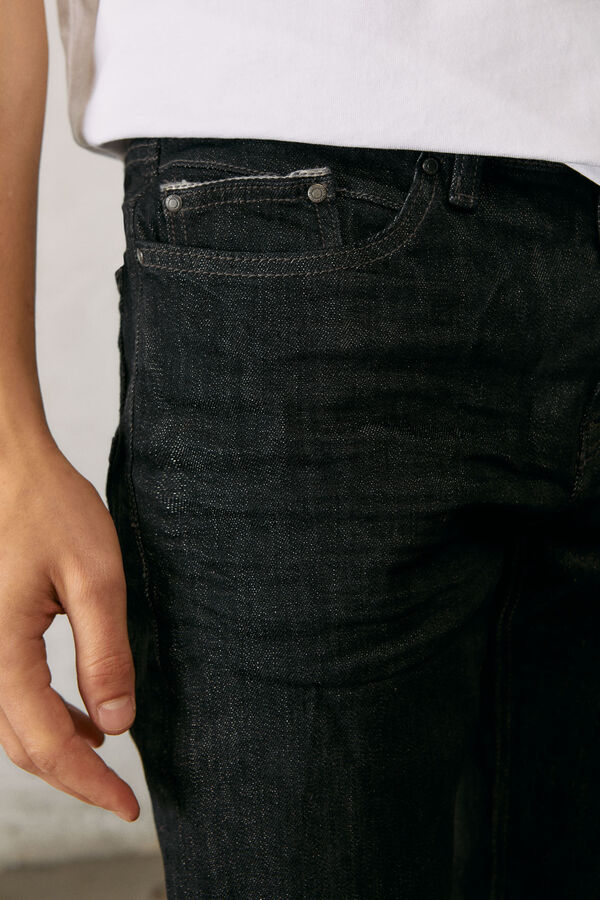 Springfield Jeans slim cinzento-escuro lavagem desbotada cinza claro