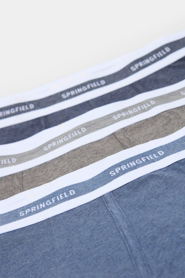 Springfield Pack 3 boxers b&aacute;sicos azul