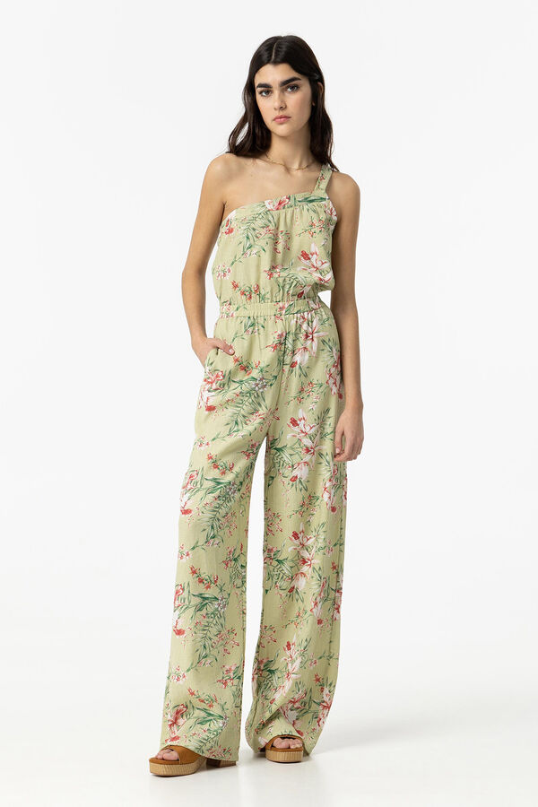 Tiffosi Macac&atilde;o assim&eacute;trico estampado verde