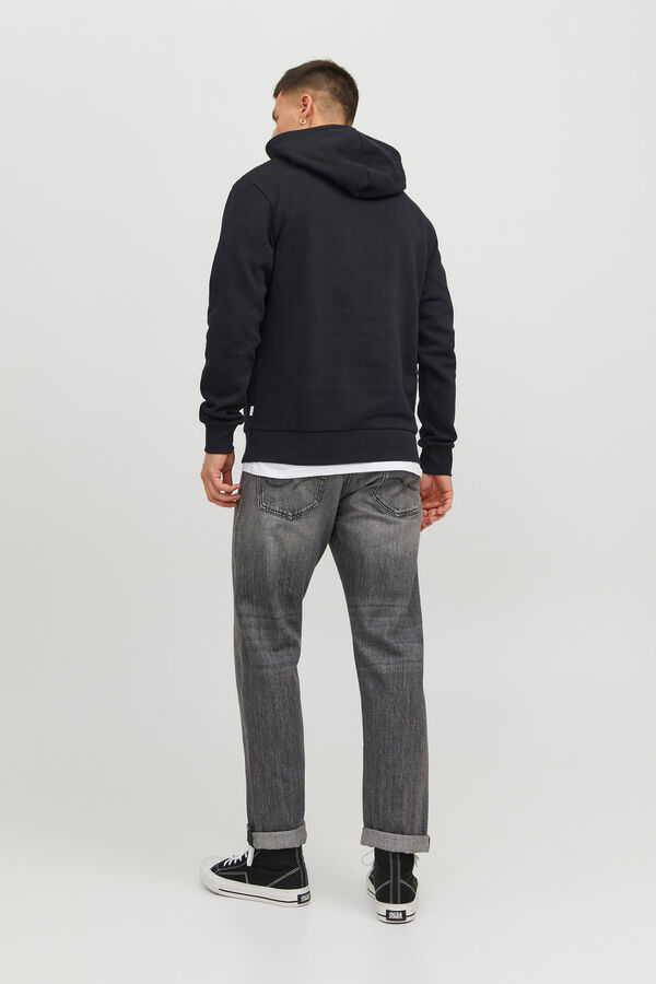 Jack & Jones Colete comprido acolchoado preto