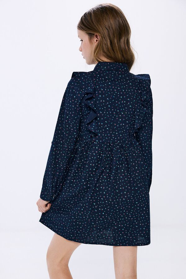 Springfield Kids Vestido estampado flores ni&ntilde;a azul