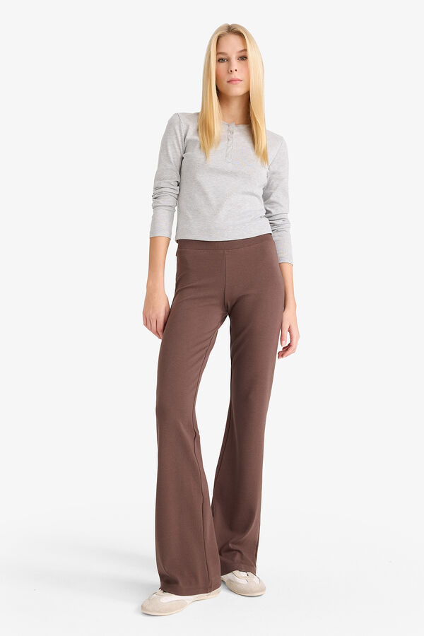 DeFacto Pantal&oacute;n acampanado tostado