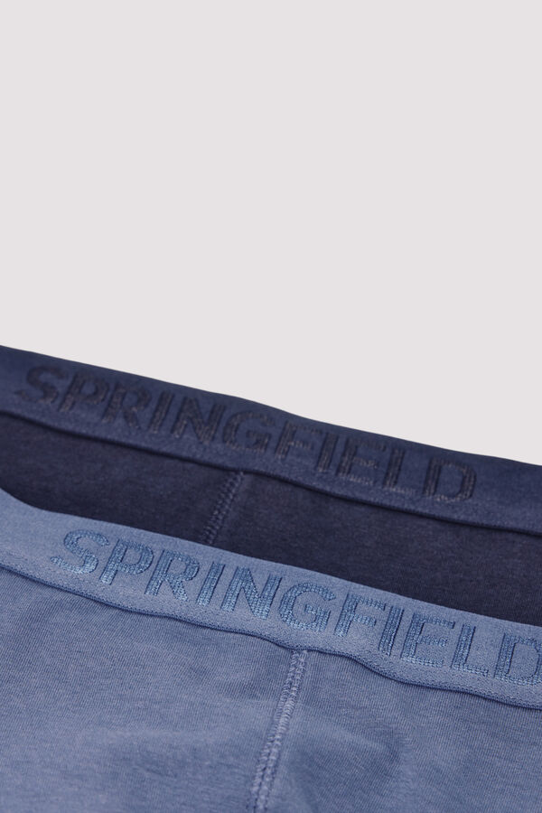 Springfield Pacote com 2 boxers de bambu azul