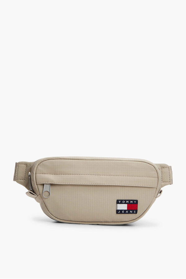Tommy Jeans Ri&ntilde;onera con logo kaki