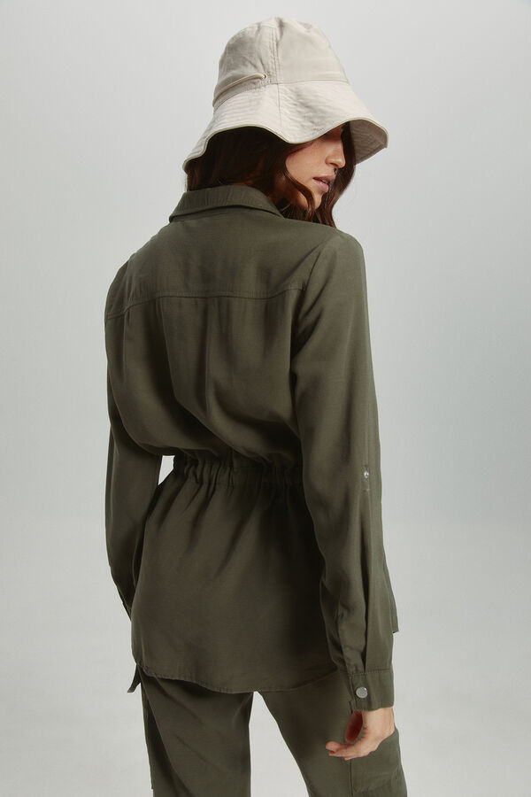 Only Casaco cargo cinzento