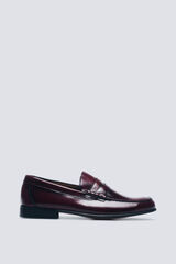 Springfield M&aacute;scara de mocassim de pele vermelho