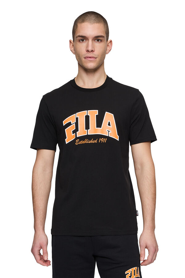 Fila T-shirt de homem de manga curta preto