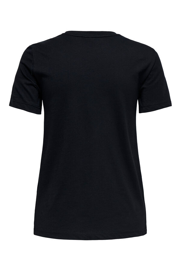 Only T-shirt de manga curta preto