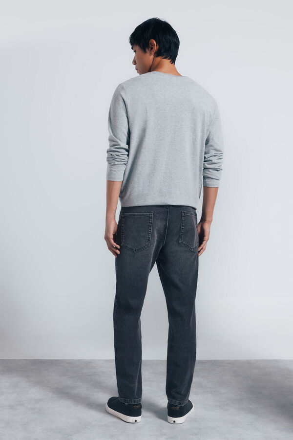 Springfield Jeans skinny gris oscuro lavado gris