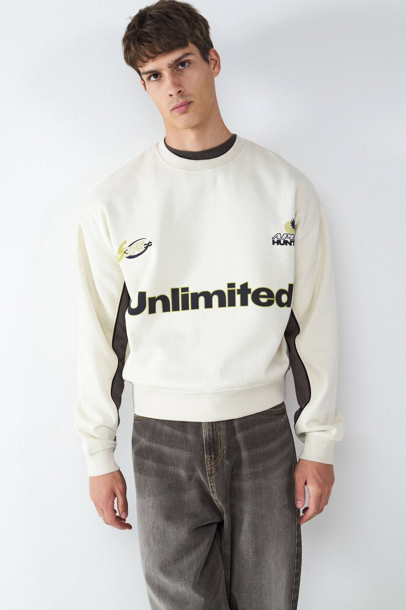 Balmohk Sudadera cuello redondo estampado f&uacute;tbol