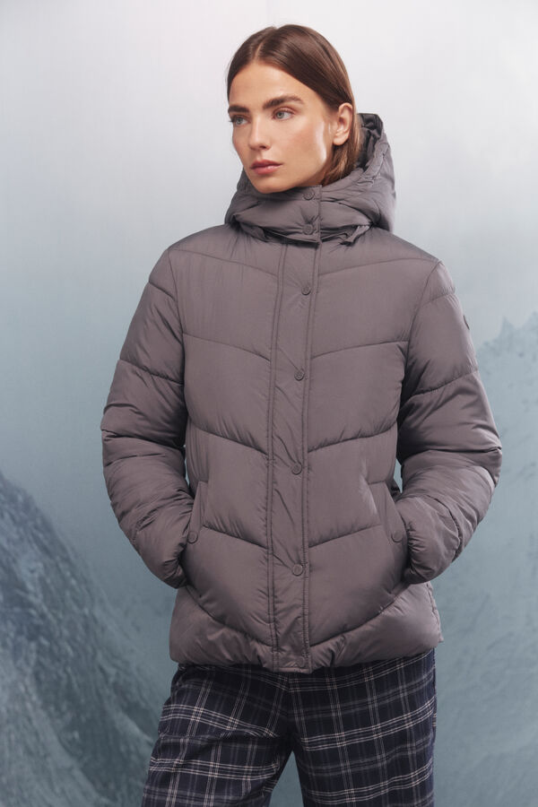 Springfield Casaco acolchoada Sorona Aura cinzento