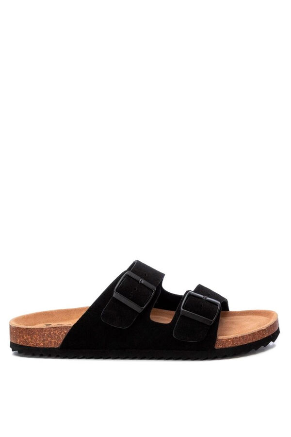 XTI Sand&aacute;lia para homem preto