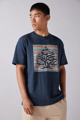 Springfield Camiseta &aacute;rbol native azul