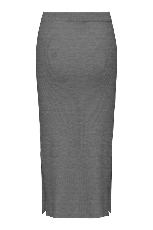 JDY Falda midi punto gris