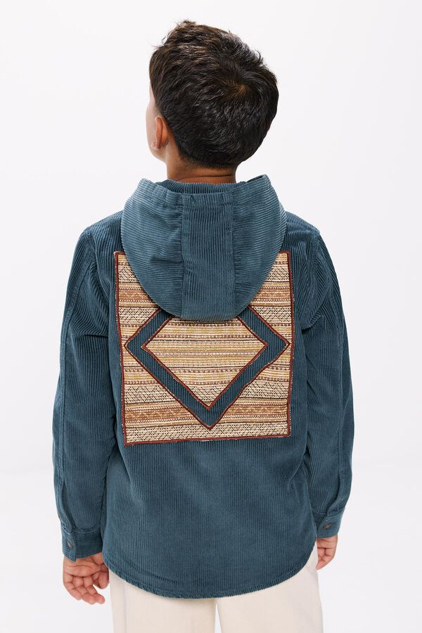 Springfield Kids Sobrecamisa pana ni&ntilde;o azul