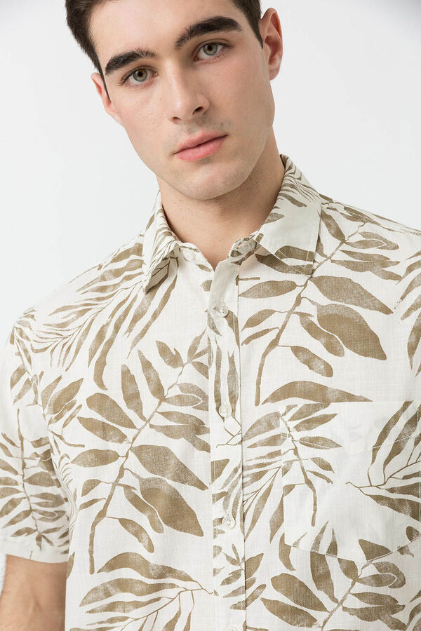 Tiffosi Camisa estampada branco