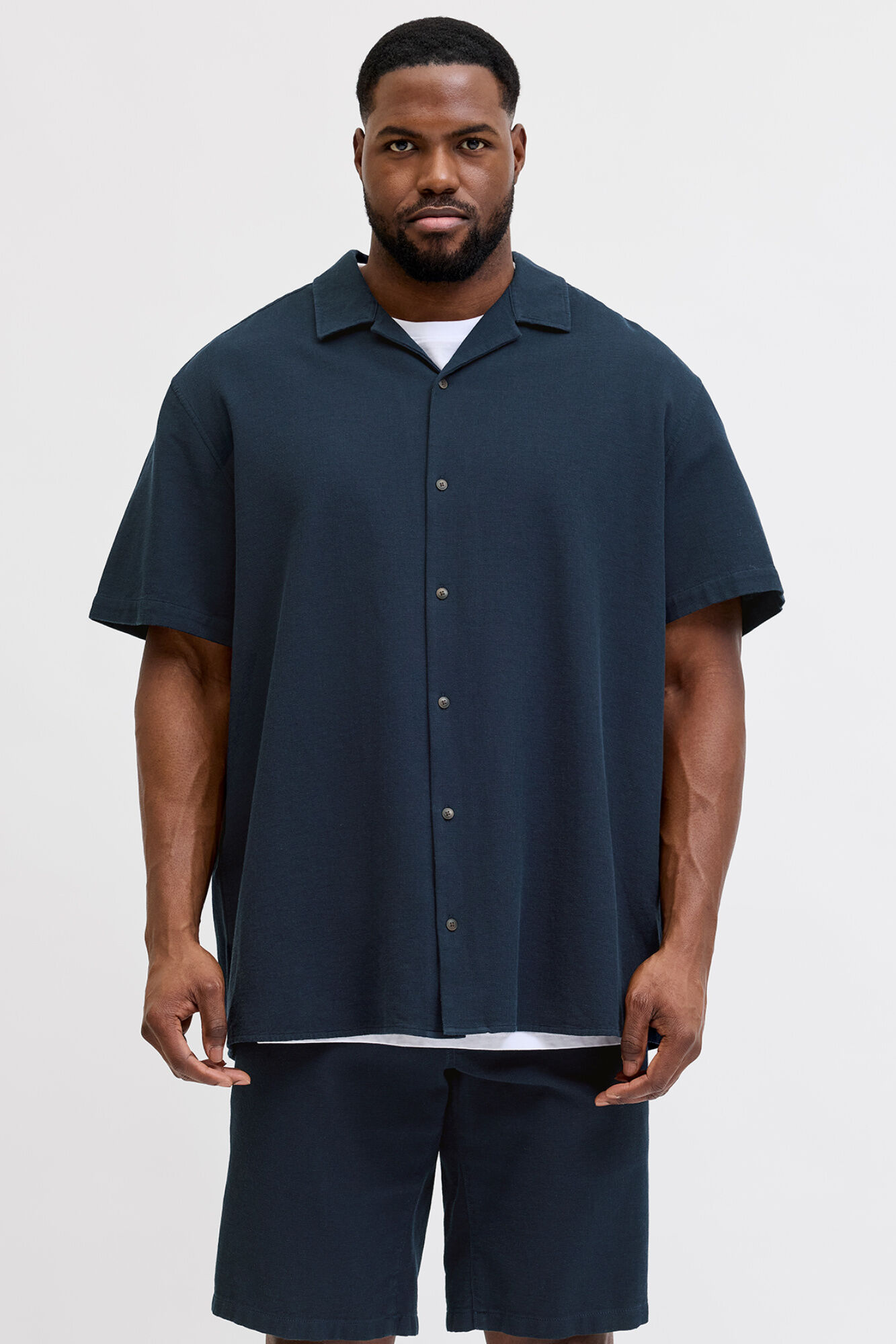 Jack & Jones PLUS Camisa resort de manga curta