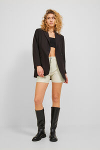 Jack & Jones Shorts de polipiel de tiro alto