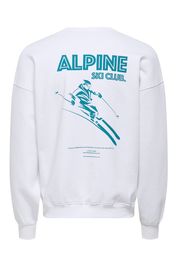 Only & Sons Sweatshirt com gola redonda branco