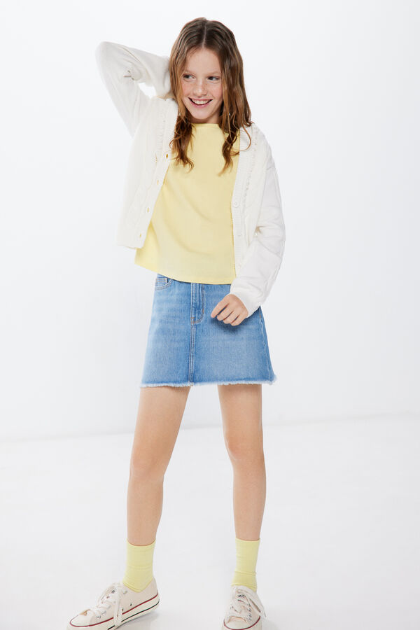 Springfield Kids Casaco de malha oitos menina branco