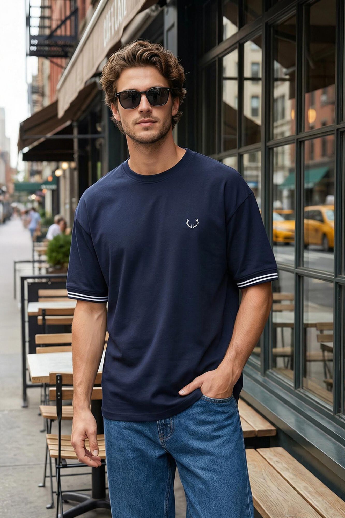 Trendyol T-shirt oversize de manga curta