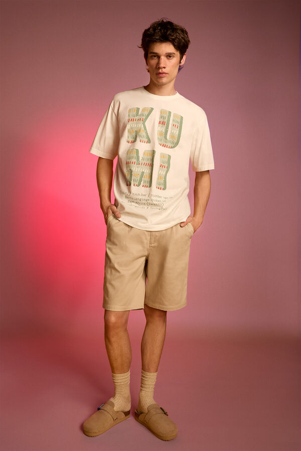 Springfield Camiseta do Projeto Beb&ecirc;s de Uganda bege